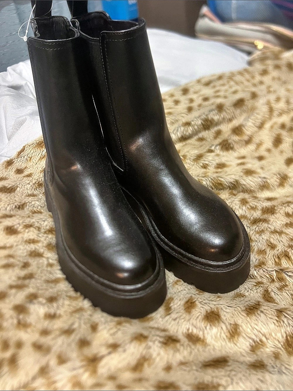 H&M Chunky Chelsea Boots Black Ankle Boots